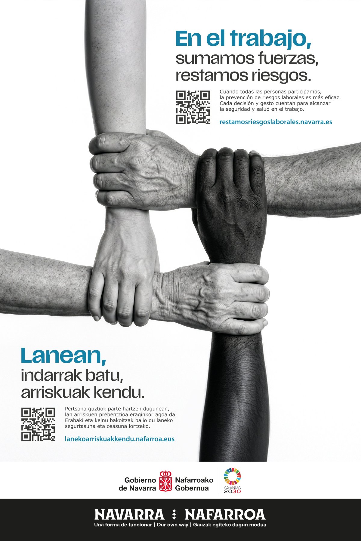 Salud lanza la campaña «En el trabajo, sumamos fuerzas, restamos riesgos» para integrar la prevención