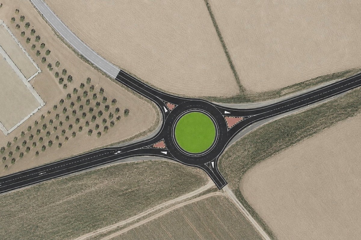 Buñuel tendrá una nueva glorieta en la NA-5200 para dar seguridad al acceso al polígono
