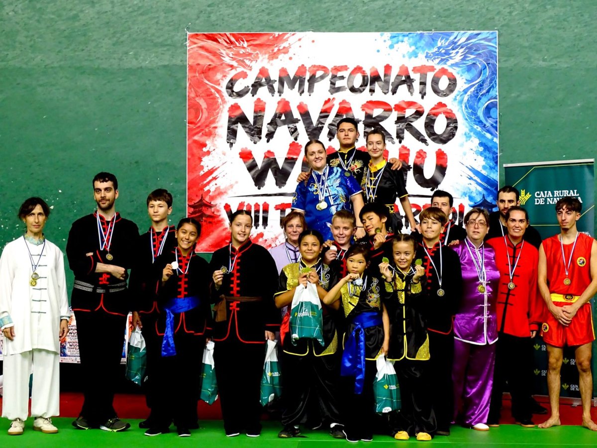 Zizur Mayor acoge el Campeonato Navarro de Wushu con triunfos para Kung Fu Ardoi, Gimnasio León y Escuela Wuji