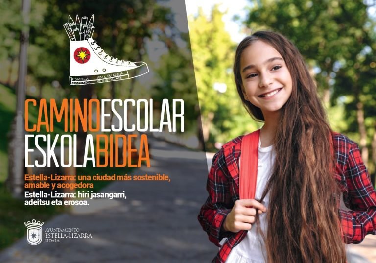 Estella-Lizarra reactiva los Caminos Escolares al Colegio Remontival con tres rutas guiadas y seguras a pie