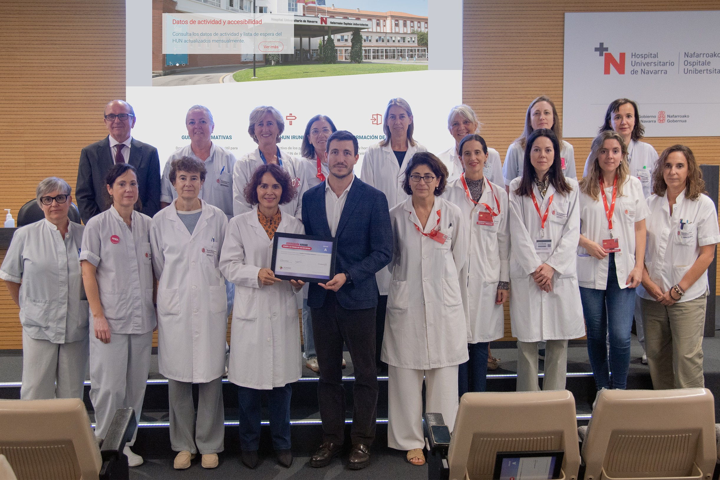 El Hospital Universitario de Navarra recibe una certificación en atención humanizada a la obesidad