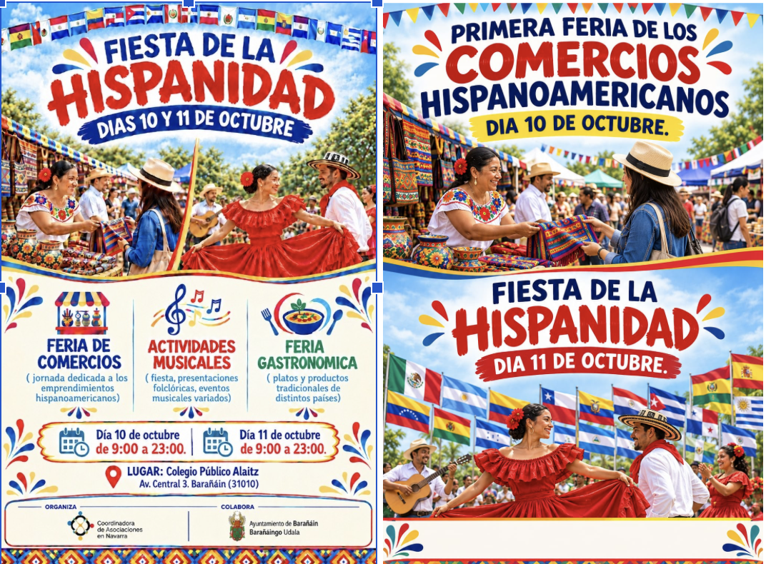 Navarra acoge la I Feria del Comercio Hispanoamericano: un puente de culturas, talento y corazón en Barañáin
