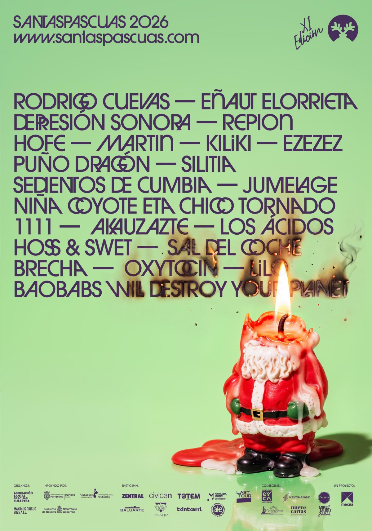 SantasPascuas llega a su undécima edición con 22 conciertos y un 75% de bandas de Navarra y Euskadi