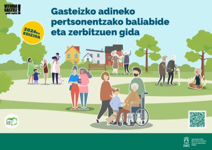 El Ayuntamiento de Vitoria-Gasteiz actualiza la Guía de Recursos para personas mayores con nuevas opciones de cuidado
