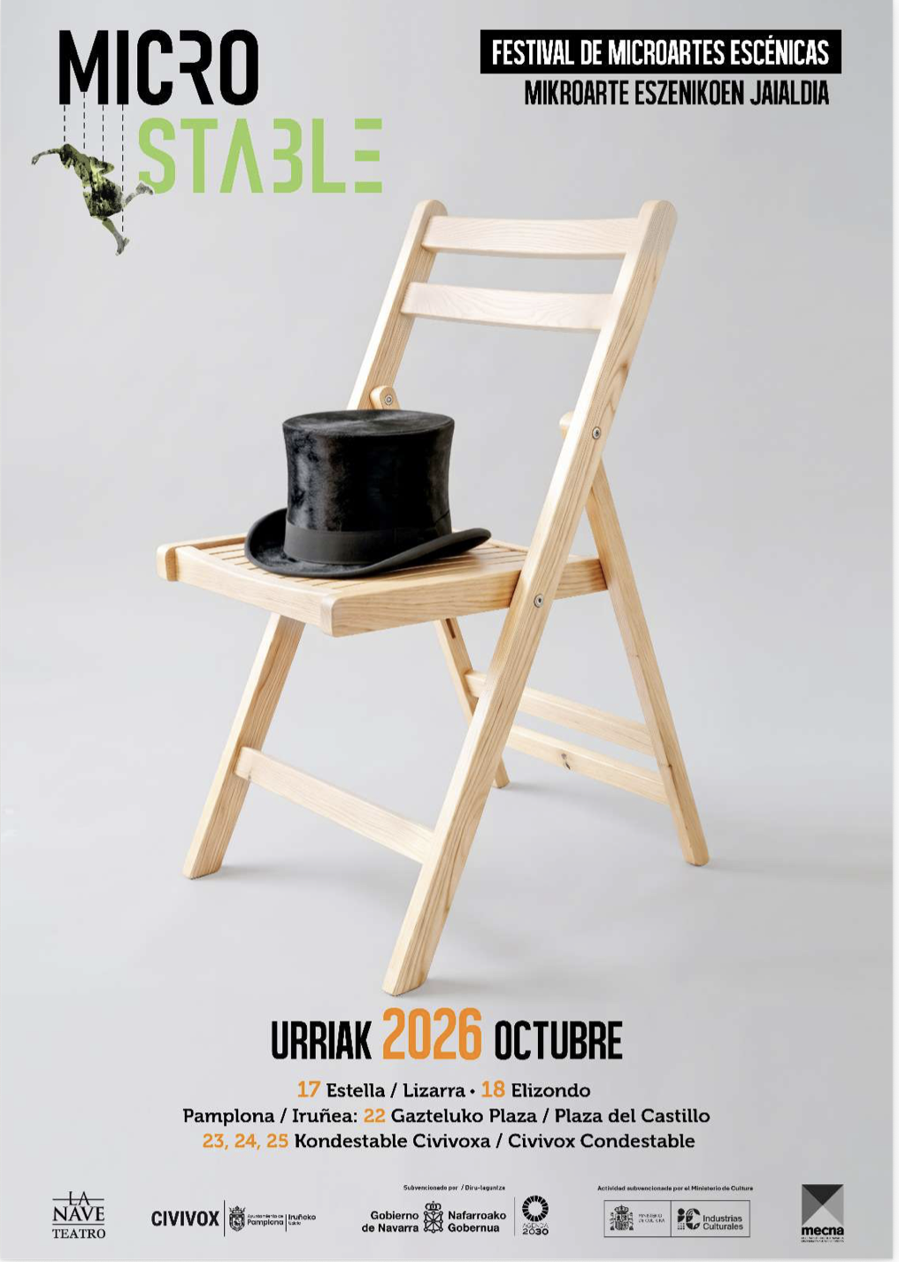 Microstable 2026 lleva teatro, circo y danza a Pamplona y Elizondo en octubre