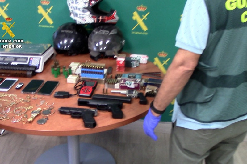 La Guardia Civil desarticula a un grupo criminal en Murcia por robos violentos a recaudadores de 