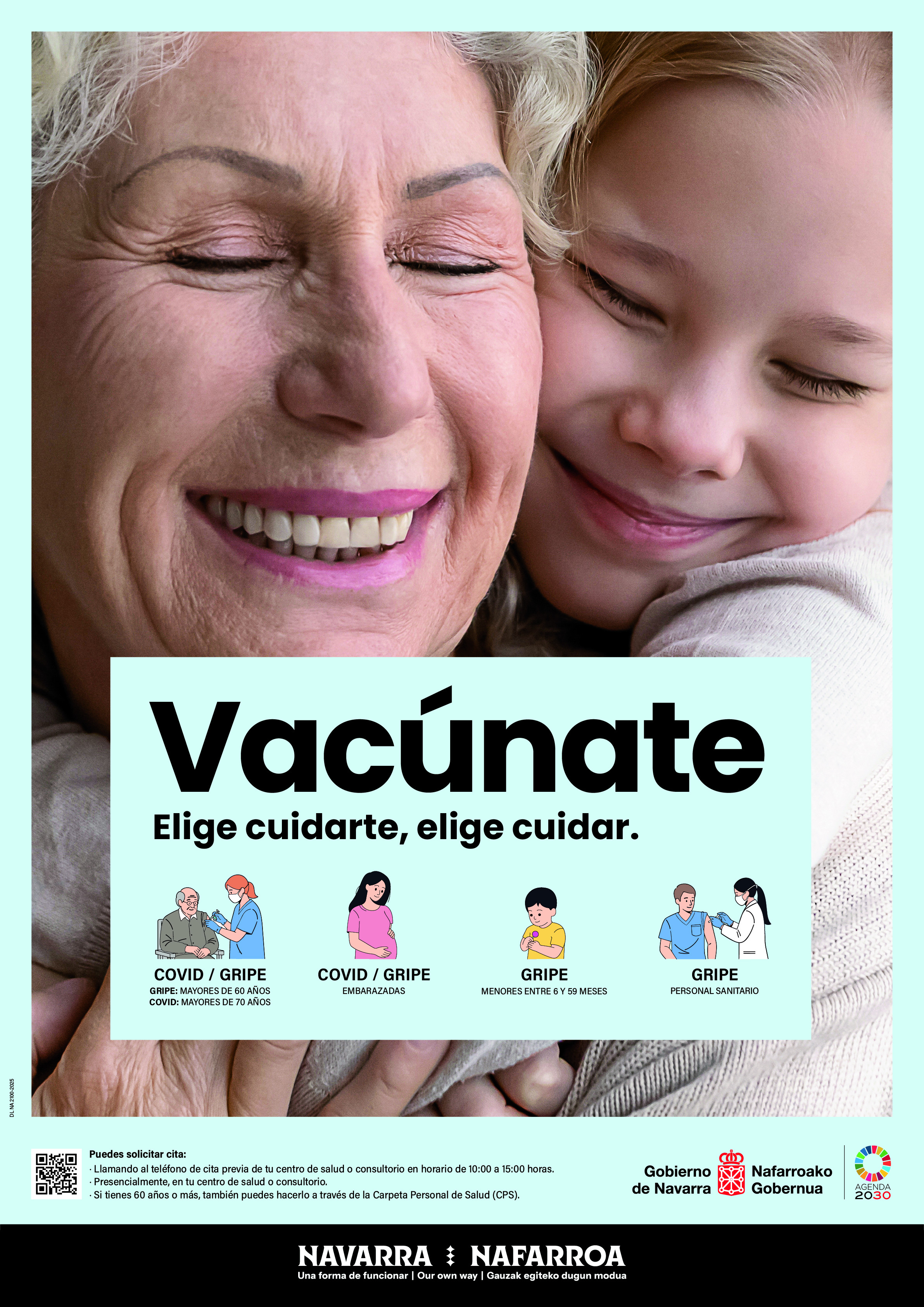 Navarra inicia campaña de vacunación contra gripe y COVID para 200.000 personas a partir de este lunes