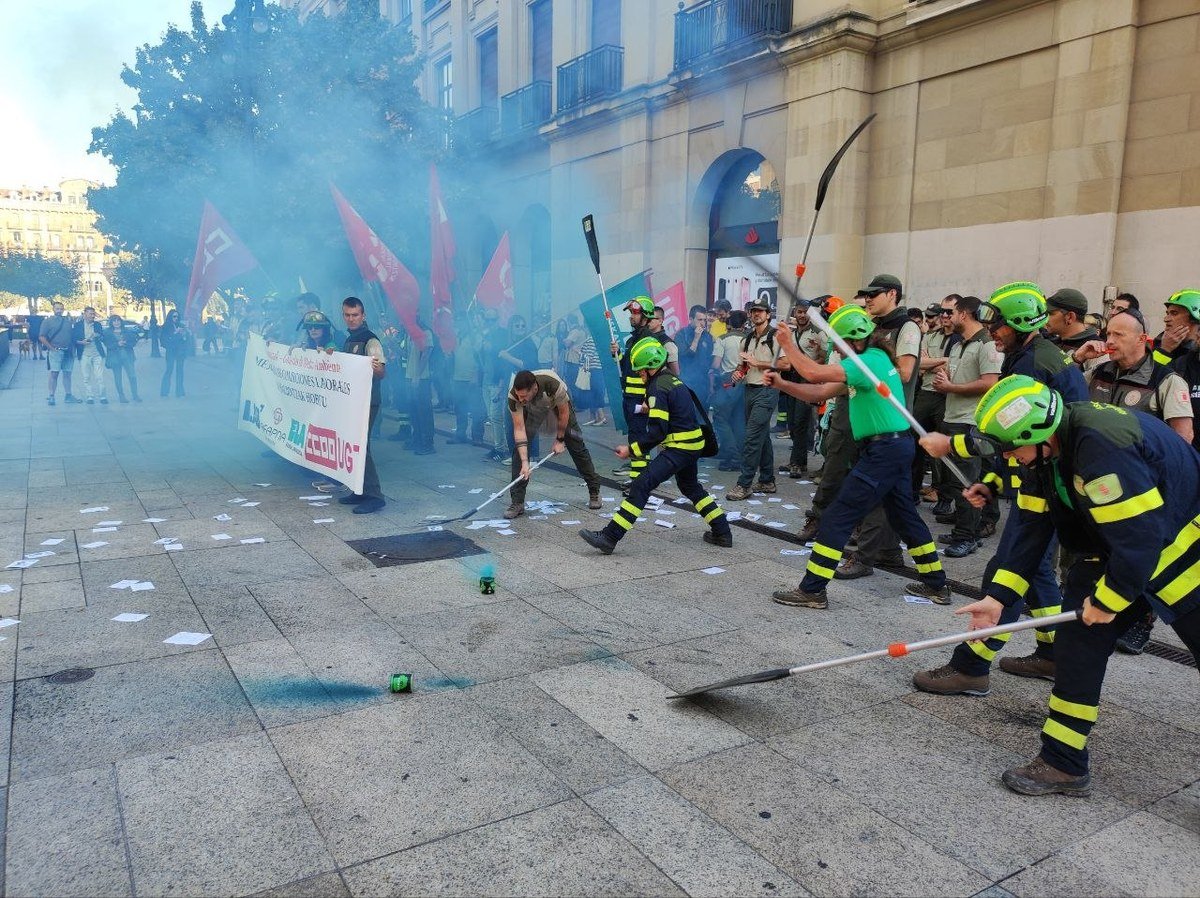 Los guardas de Medio Ambiente de Navarra secundan su primera huelga para reclamar más personal y mejoras salariales