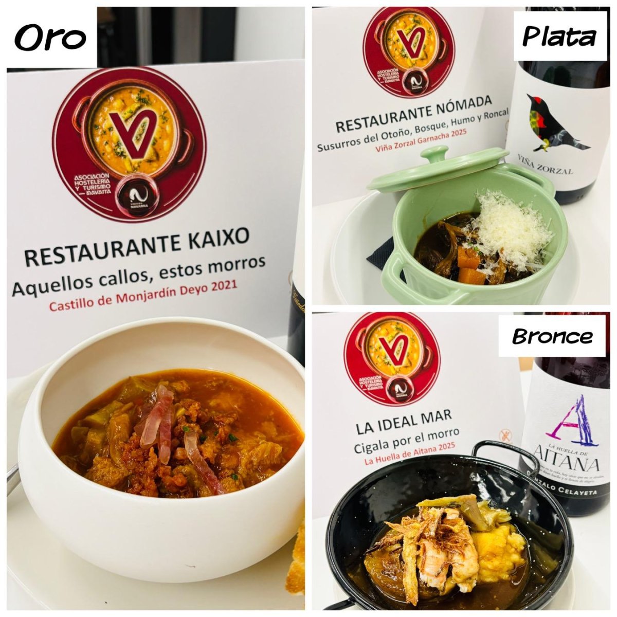 Kaixo, de Alsasua, se lleva el oro de la 25 Semana de la Cazuelica con "Aquellos callos, estos morros"