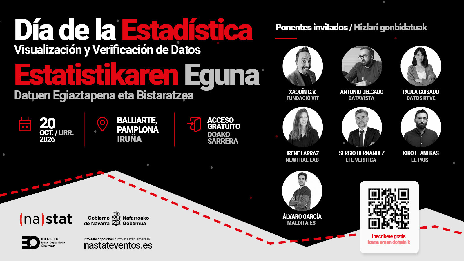 Referentes del periodismo de datos participarán en una jornada en Pamplona para abordar cómo combatir contenidos engañosos o fake news