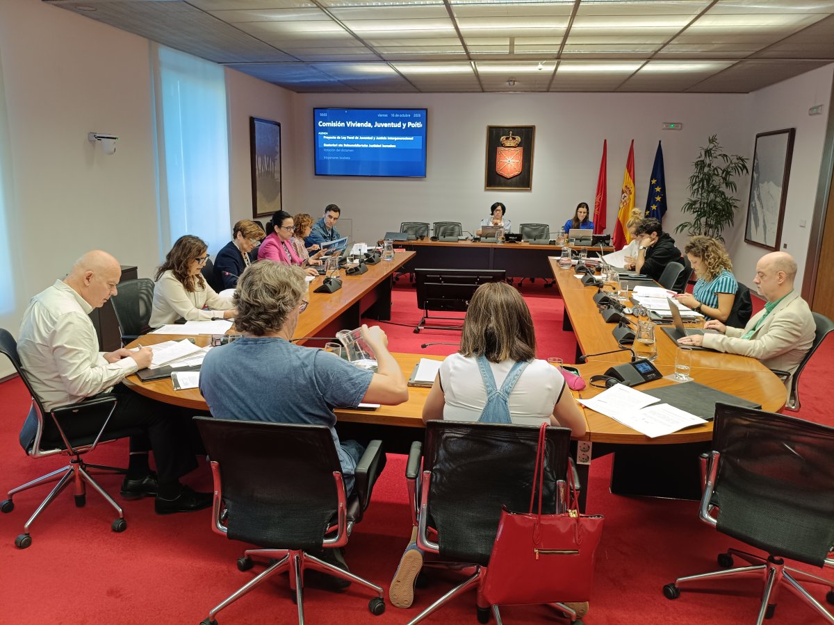 El Parlamento da luz verde al dictamen de la Ley Foral de Juventud, que irá al Pleno del 29 de octubre