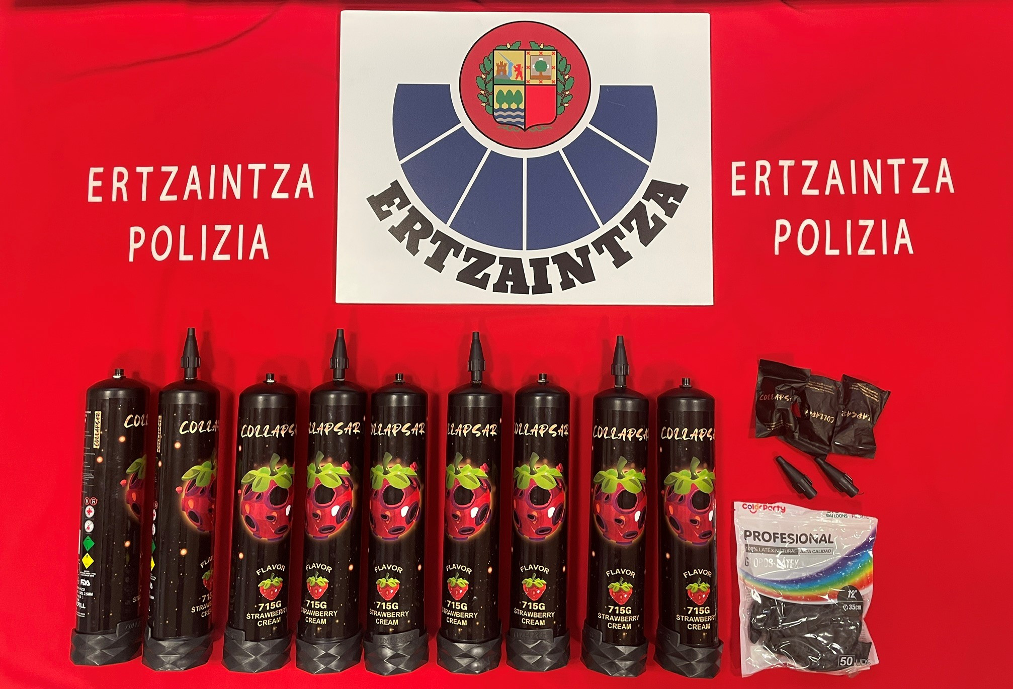 Investigan a tres hombres en Vitoria-Gasteiz por distribuir óxido nitroso en una discoteca