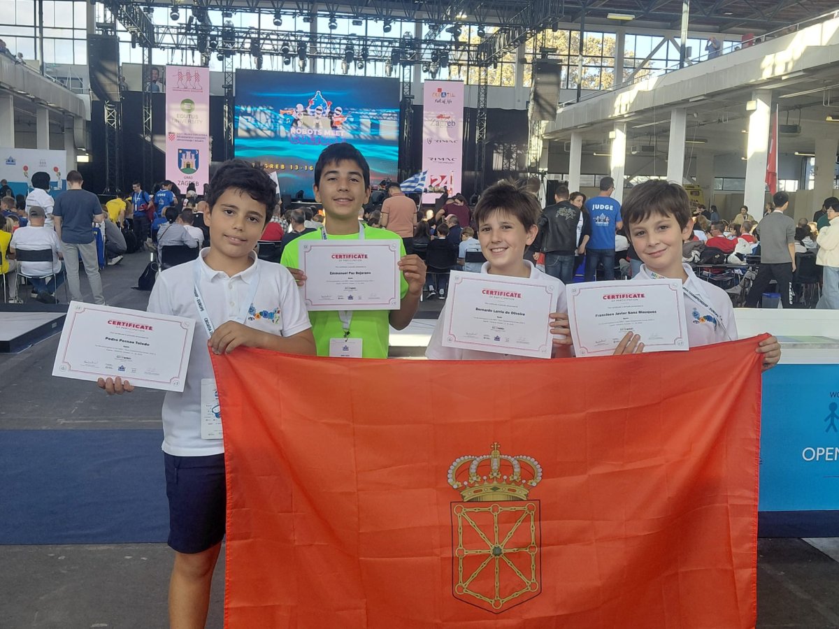 Estudiantes navarros llevan la robótica de la Comunidad Foral al escenario internacional en la WRO de Zagreb 
