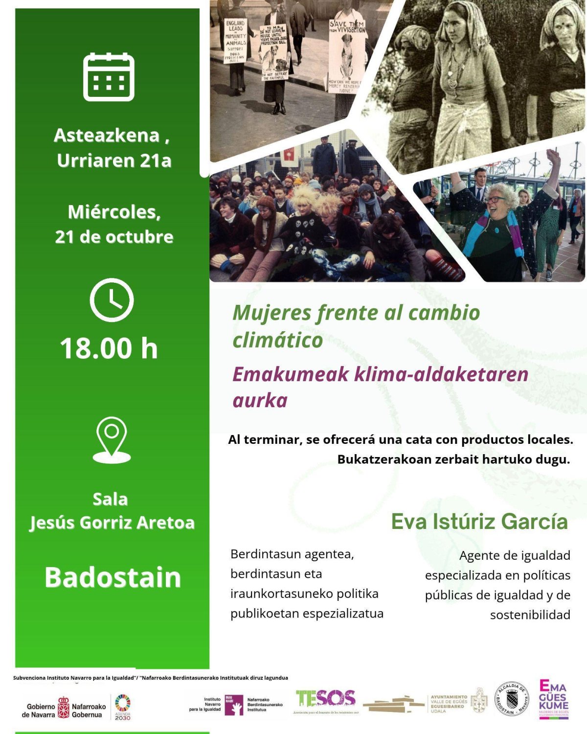 EmagüeSkume convoca en Badostáin una jornada para crear una red de mujeres navarras contra el cambio climático
