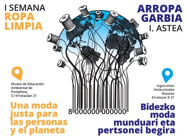 Pamplona acoge del 20 al 29 de octubre la primera Semana de Ropa Limpia, con talleres, exposición y mesa redonda