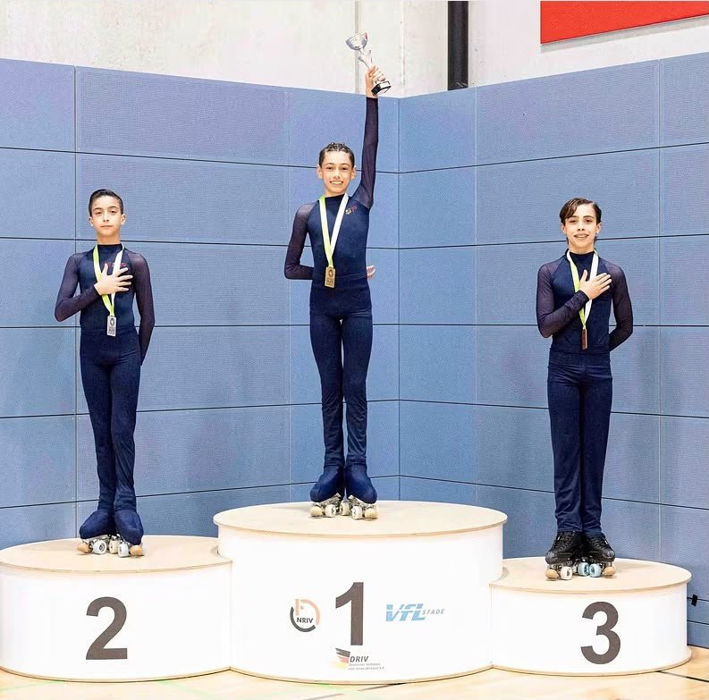 El patinador navarro Jacob Correa, subcampeón de la Copa de Europa de Patinaje Artístico en Stade