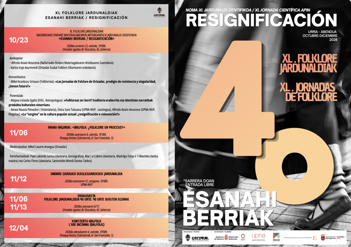 Las Jornadas de Folklore de Ortzadar cumplen 40 años con un ciclo que repasa el presente del folklore y el auge del balfolk