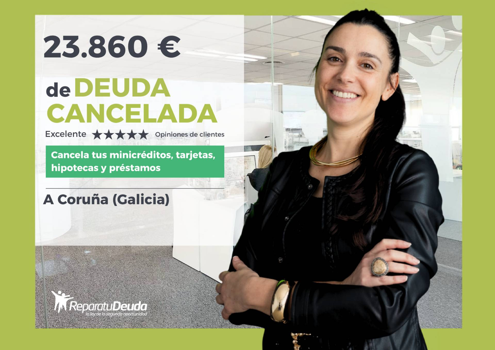 Un trabajador logra empezar de nuevo tras una deuda de 23.860 € con Repara tu Deuda Abogados y la Ley de Segunda Oportunidad en A Coruña (Galicia)