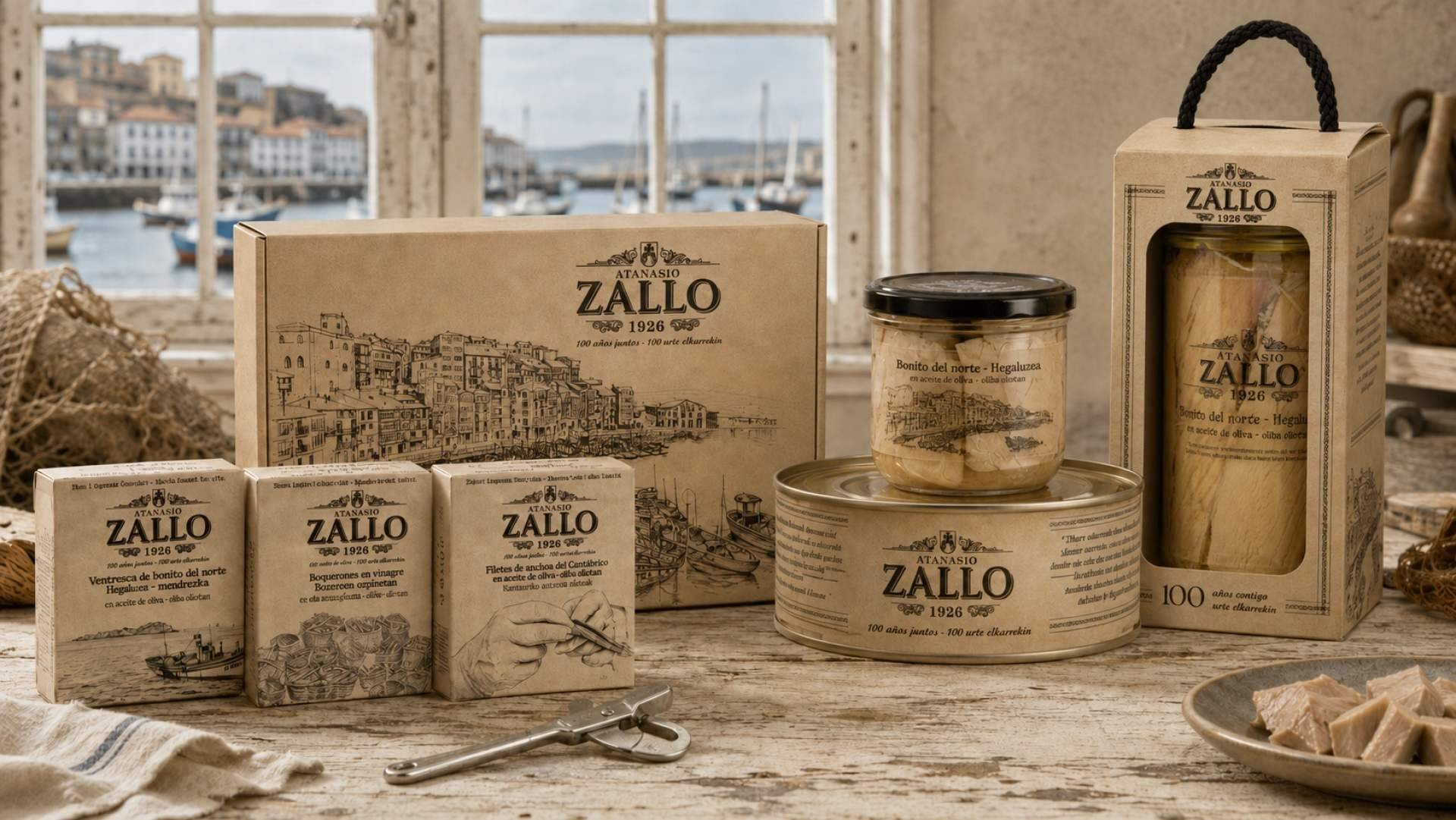 Conservas ZALLO cumple 100 años y presenta una Edición Centenario inspirada en Bermeo
