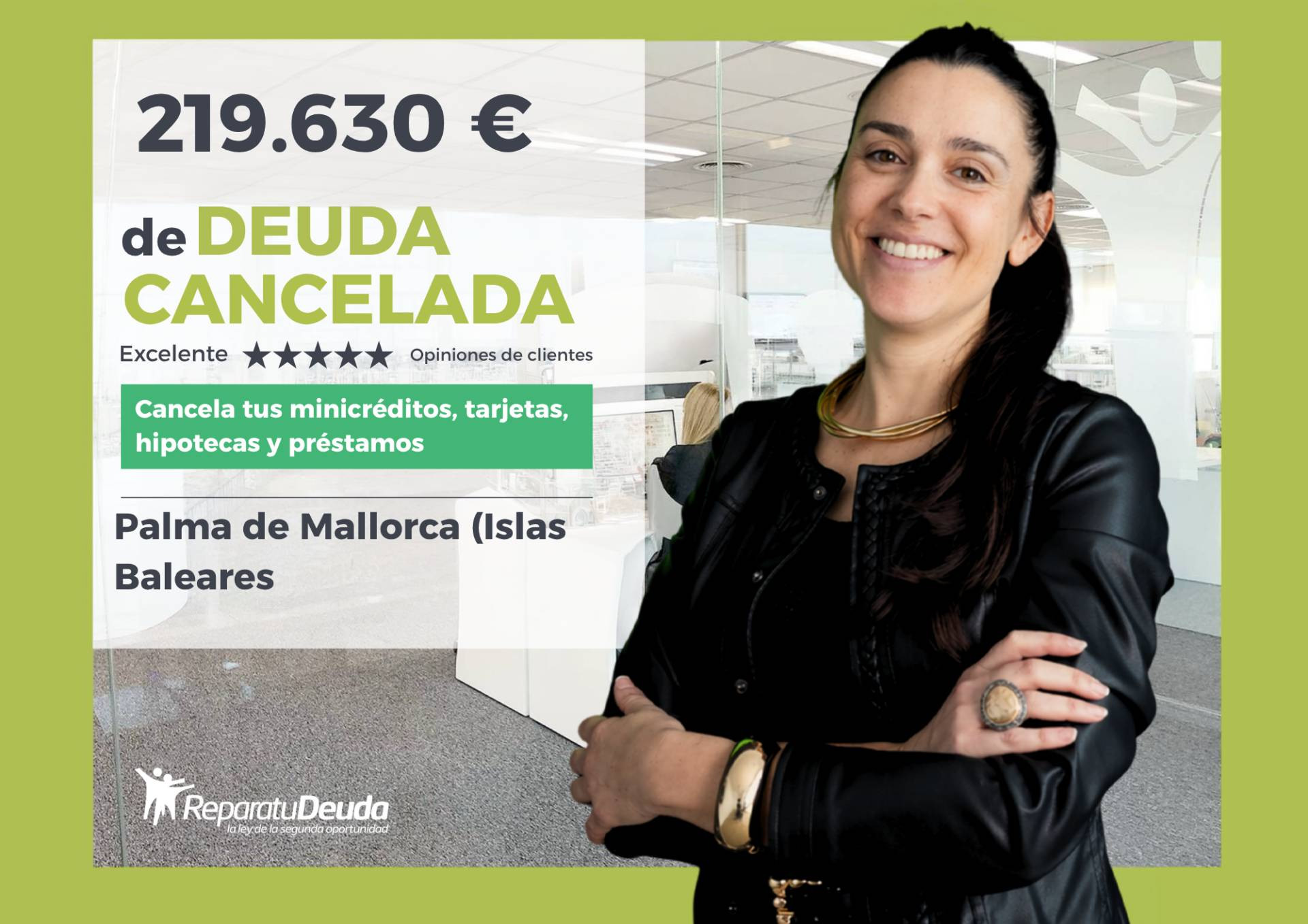 Un padre borra 219.630 € de deuda en Palma de Mallorca (Islas Baleares) con Repara tu Deuda y la Ley de Segunda Oportunidad