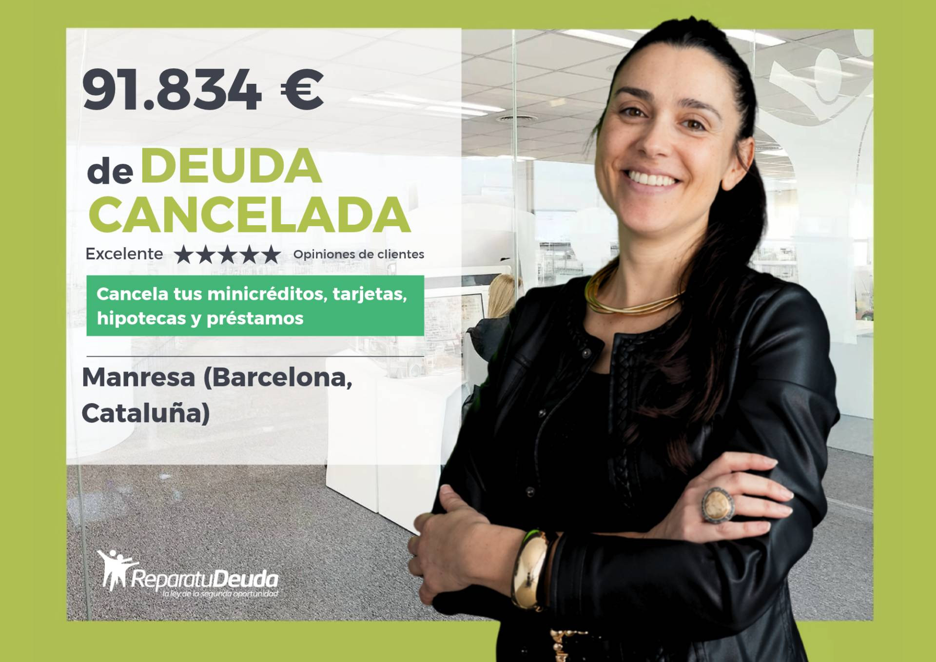 Un divorciado se libera de 91.834 euros en Manresa (Barcelona, Cataluña) con Repara tu Deuda Abogados y la Ley de Segunda Oportunidad