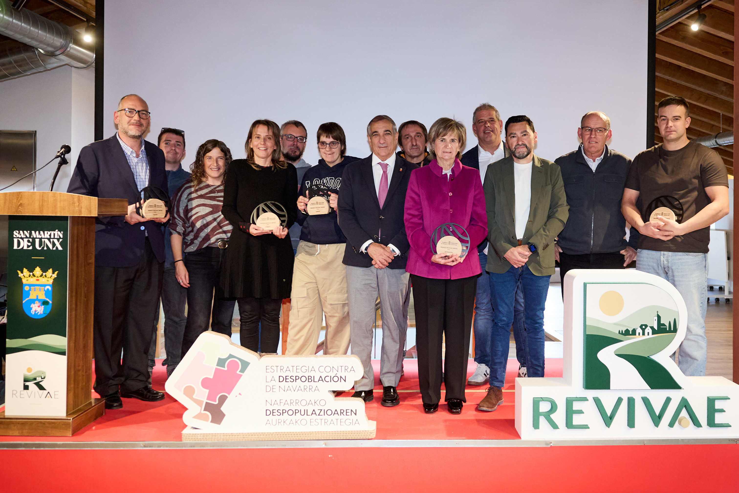 Entregados los premios Revivae 2026 a iniciativas contra la despoblación en Navarra