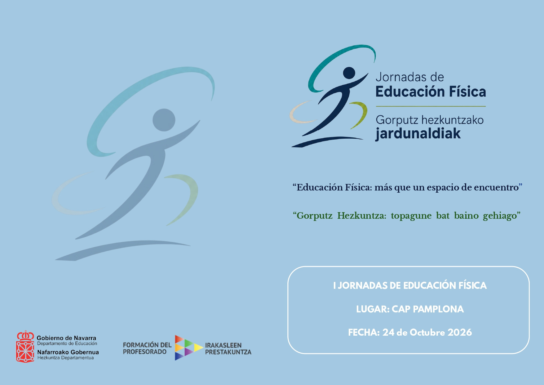 Docentes de Navarra comparten experiencias este sábado en las I Jornadas de Educación Física de Pamplona