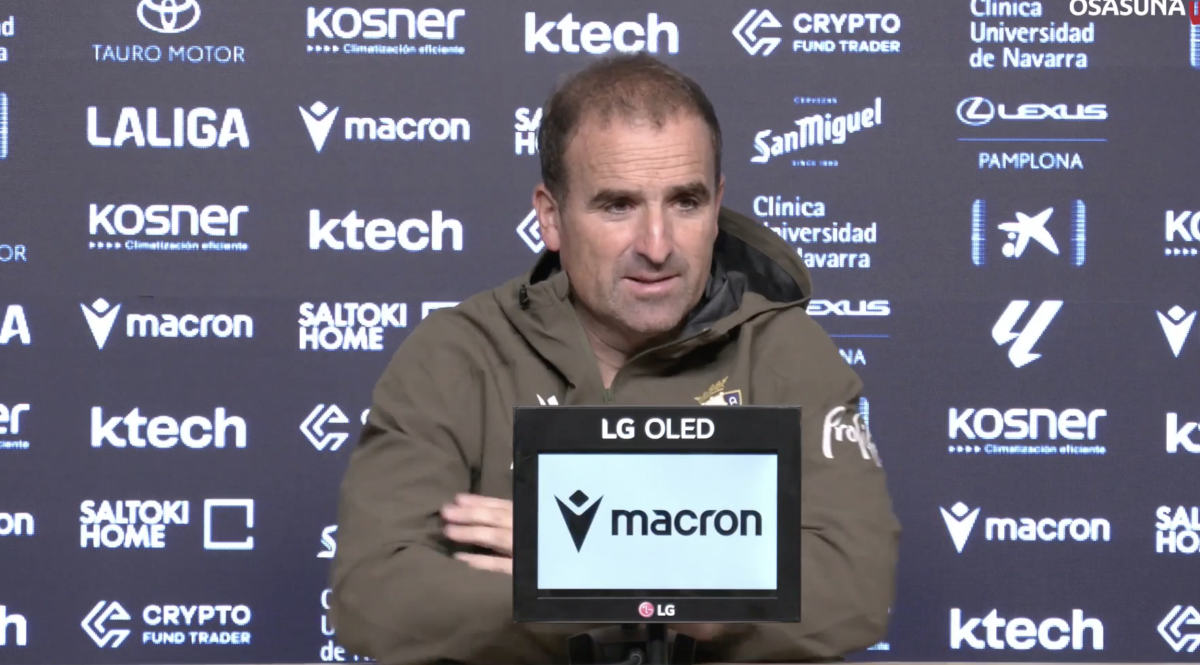 Arrasate: «Queremos ver un Osasuna reconocible fuera de casa, sin mucha diferencia con el de El Sadar»