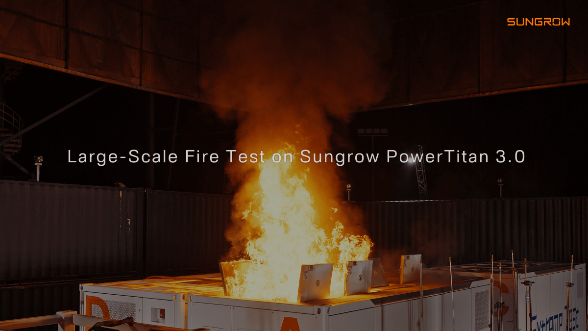 El PowerTitan 3.0 demuestra la seguridad integral del sistema en una prueba extrema de incendio a gran escala