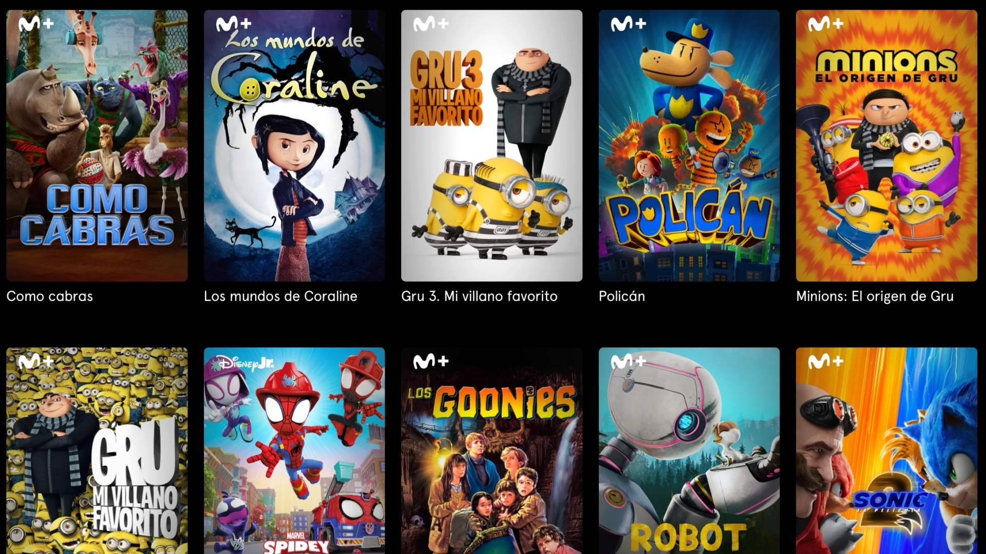 Cine infantil para todos en Movistar Plus