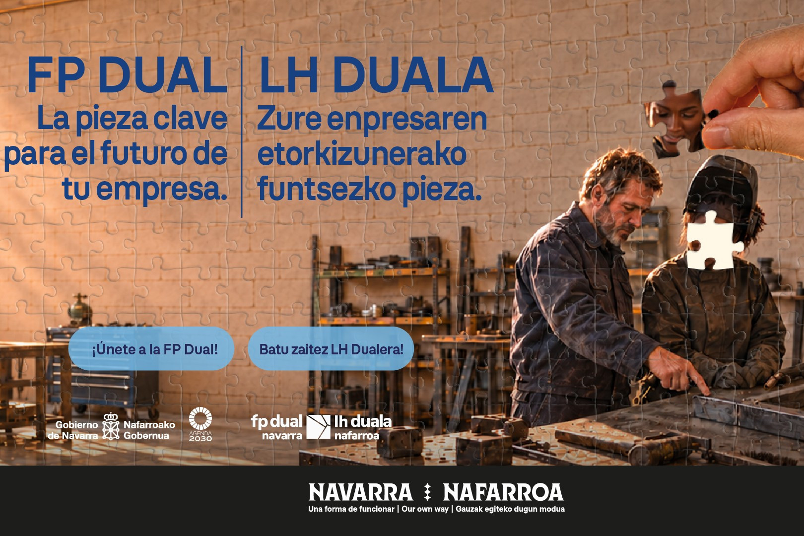 Educación lanza una campaña para impulsar la FP Dual en pymes de Navarra