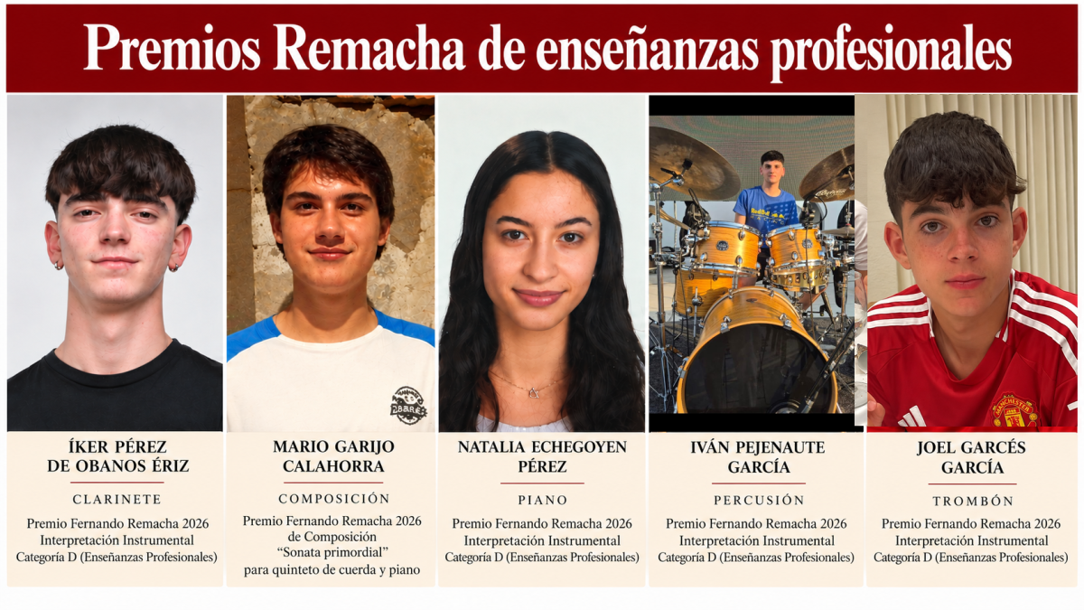 La Escuela-Conservatorio de Tudela celebra Santa Cecilia con una gala por su 50.º aniversario y una banda de 80 antiguos alumnos