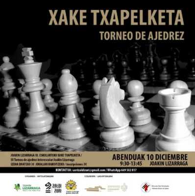 Este sábado presentan una competición de ajedrez en Sarriguren organizada por la Apyma de Joakin Lizarraga